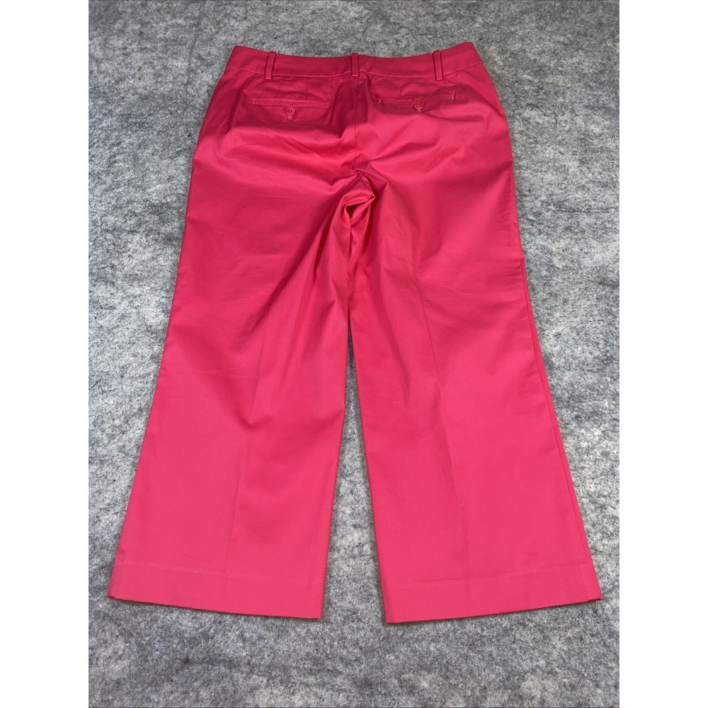 Talbots Capri Pants Women's‎ 8 Hot Pink Chelsea Regular Fit Cropped Business - Picture 2 of 11
